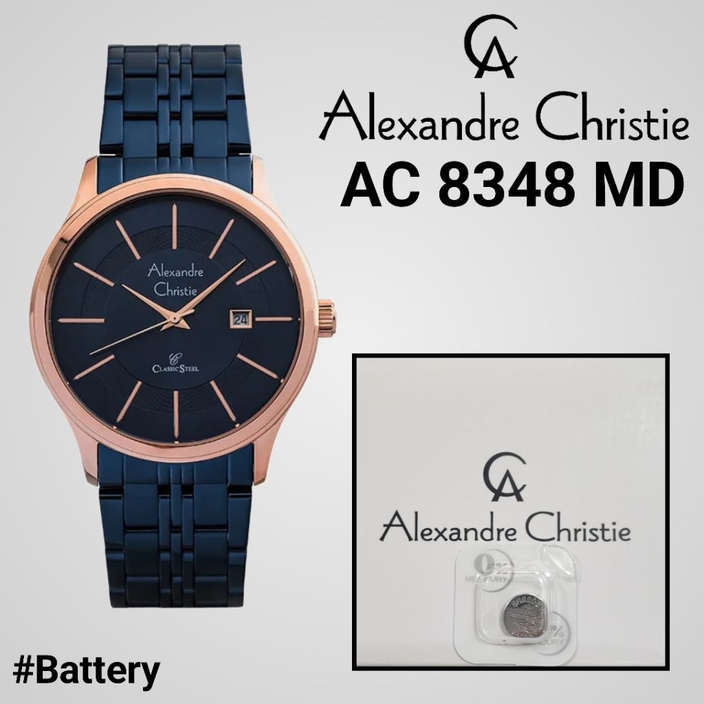Baterai Jam Tangan Alexandre Christie AC 8348 MD