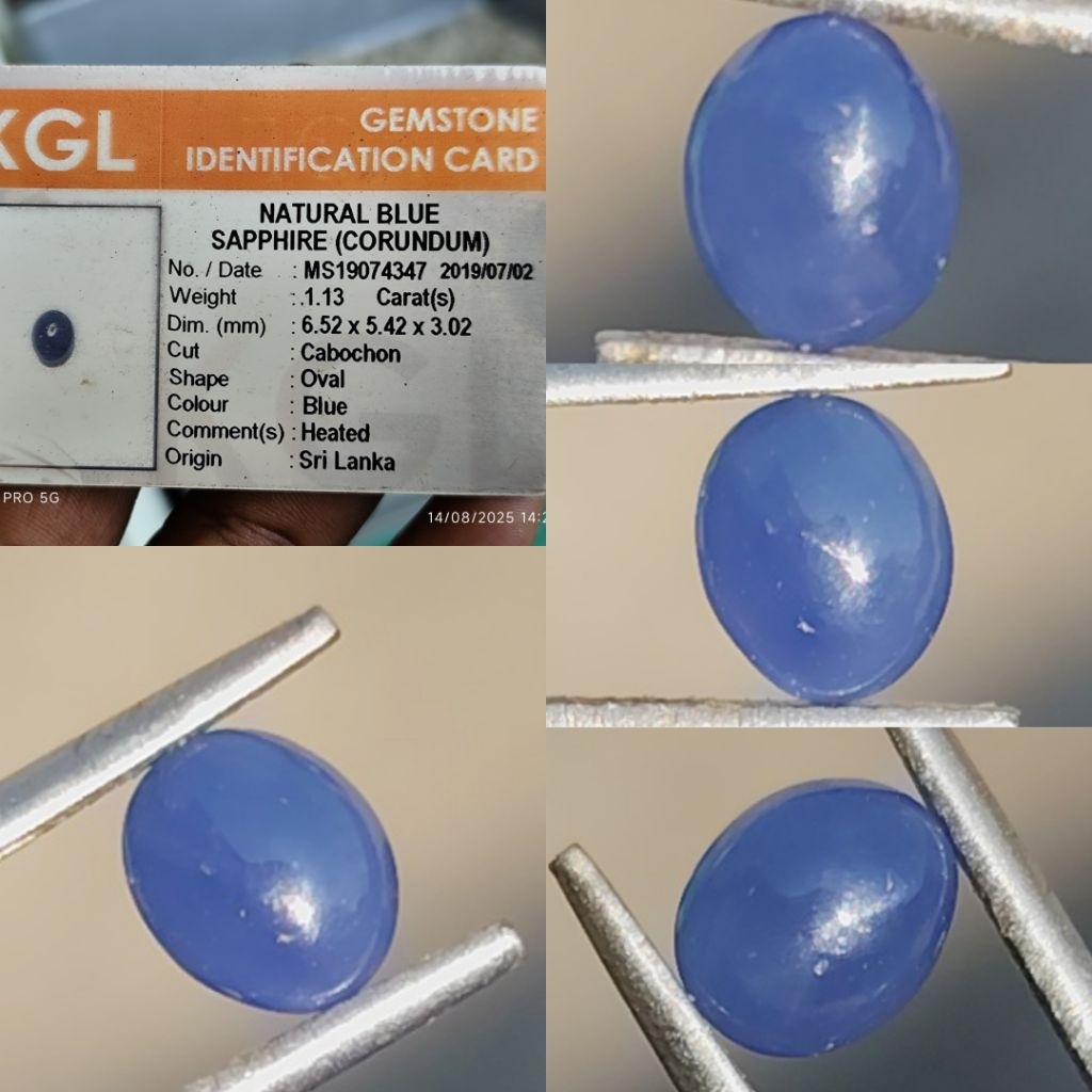 NATURAL BLUE SAPPHIRE 1.13 CTS HQ
