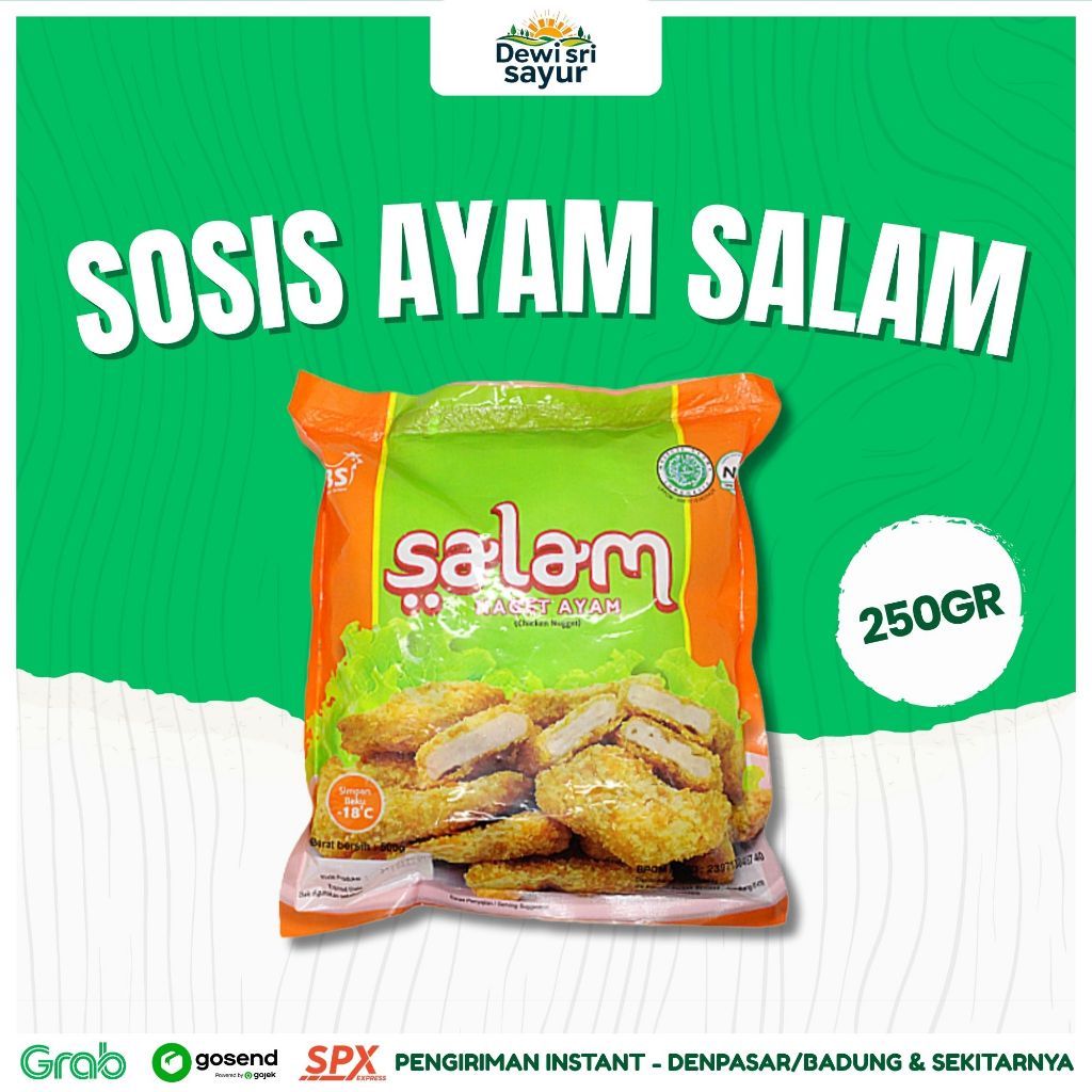 

Naget Ayam Salam 250gr – Dewi Sri Sayur