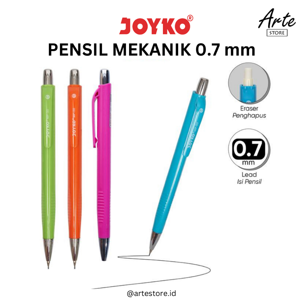 

Pensil Mekanik 0.7 mm - Joyko Mechanical Pencil MP-50