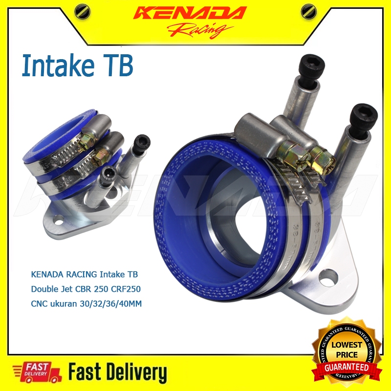 KENADA RACING Intake TB Double Jet  CBR 250 CRF 250 CNC ukuran 30/32/36 /40MM