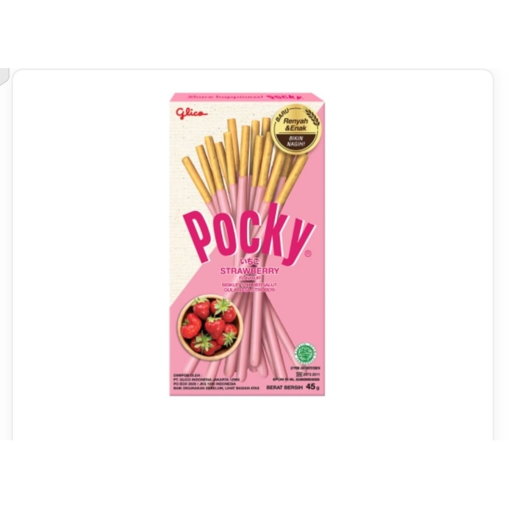 

Pocky Biskuit Stik Stroberi 45g