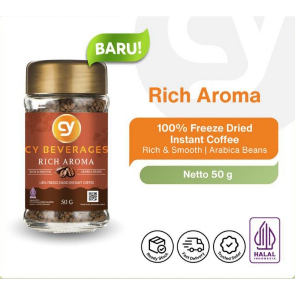 

CY Freeze Dried Instant Coffee Rich Aroma 50 g