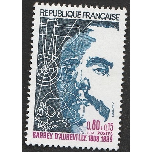 

a 11969 SATU BUAH PRANGKO PERANCIS TEMA BARBEY D AUREVILLY 1808-1889 DENGAN KONDISI BELUM ADA CAP