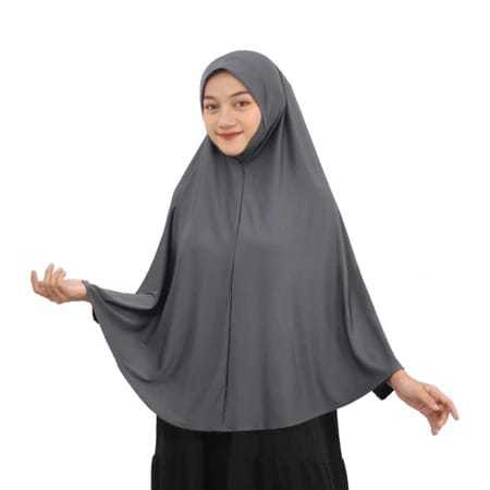 Bergo Dagu XL Malaysia Jersey Premium Jumbo Syari Hijab Jilbab Khimar Terbaru