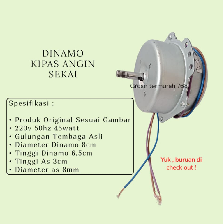 DINAMO KIPAS ANGIN EXHAUST FAN HEXOS 12 INCH TERMURAH