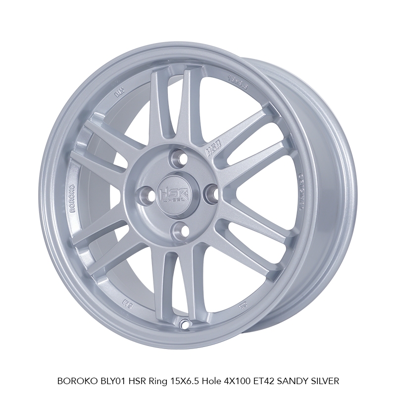 Velg Mobil Racing R15 HSR BLY Ring 15 Lebar 6,5 Pcd 4x100 Et42 Velg Mobil Rpf