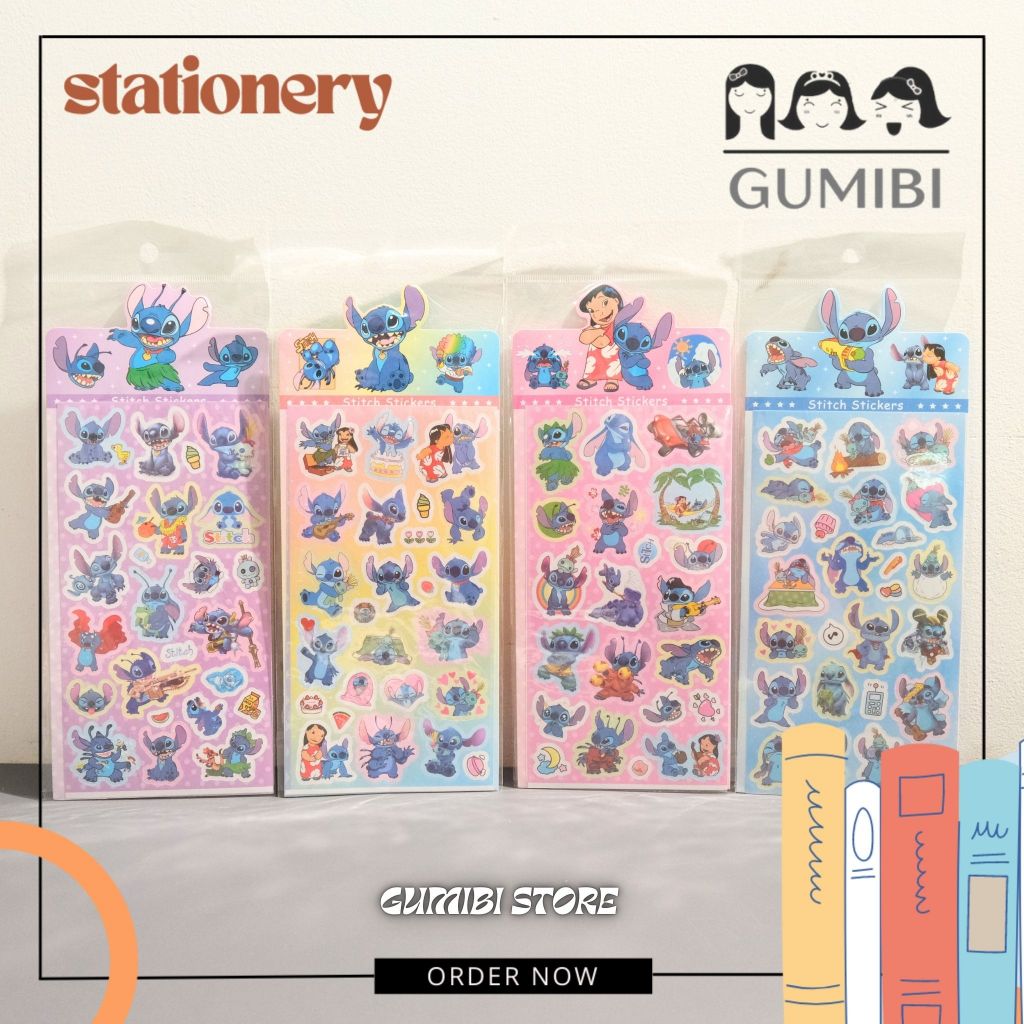 

STIKER HOLOGRAM STITCH STIKER GLITTER MOTIF STITCH STIKER ALB STITCH LILO TERMURAH GUMIBI STORE