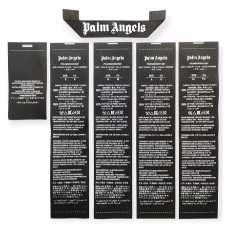 

SET LABEL PALM ANGELS ATAS DAN TAG WASH KUALITAS TINGGI IMPORT