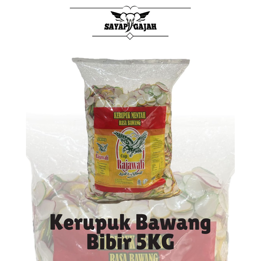 

Kerupuk bawang bibir cap Rajawali