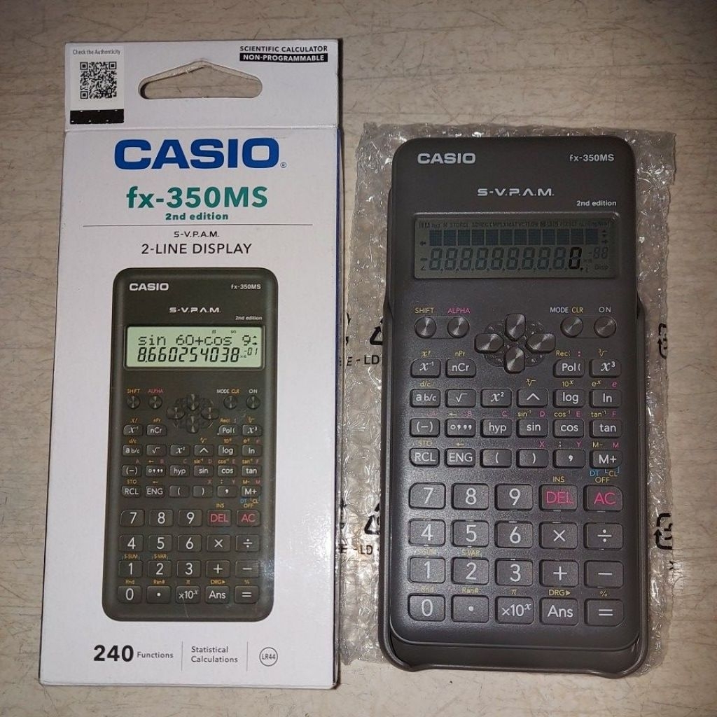 

Calculator Casio fx-350MS 2nd edition