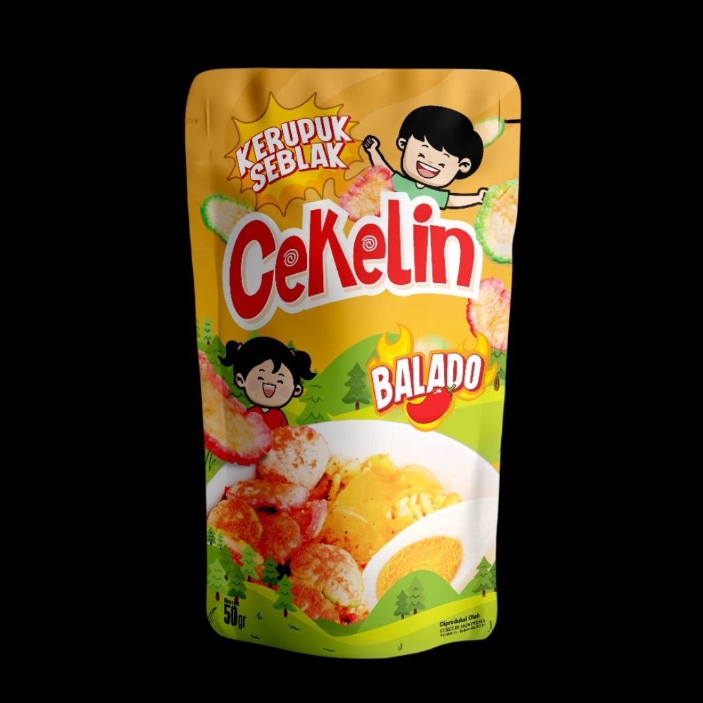 

cemilan viral Cekelin Kerupuk seblak 50gr Rasa Balado