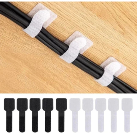 Tali Strap Setrap Cord Holder Clamp Klem Ikat Pengikat Kabel Carger Elektronik Tempel Dinding