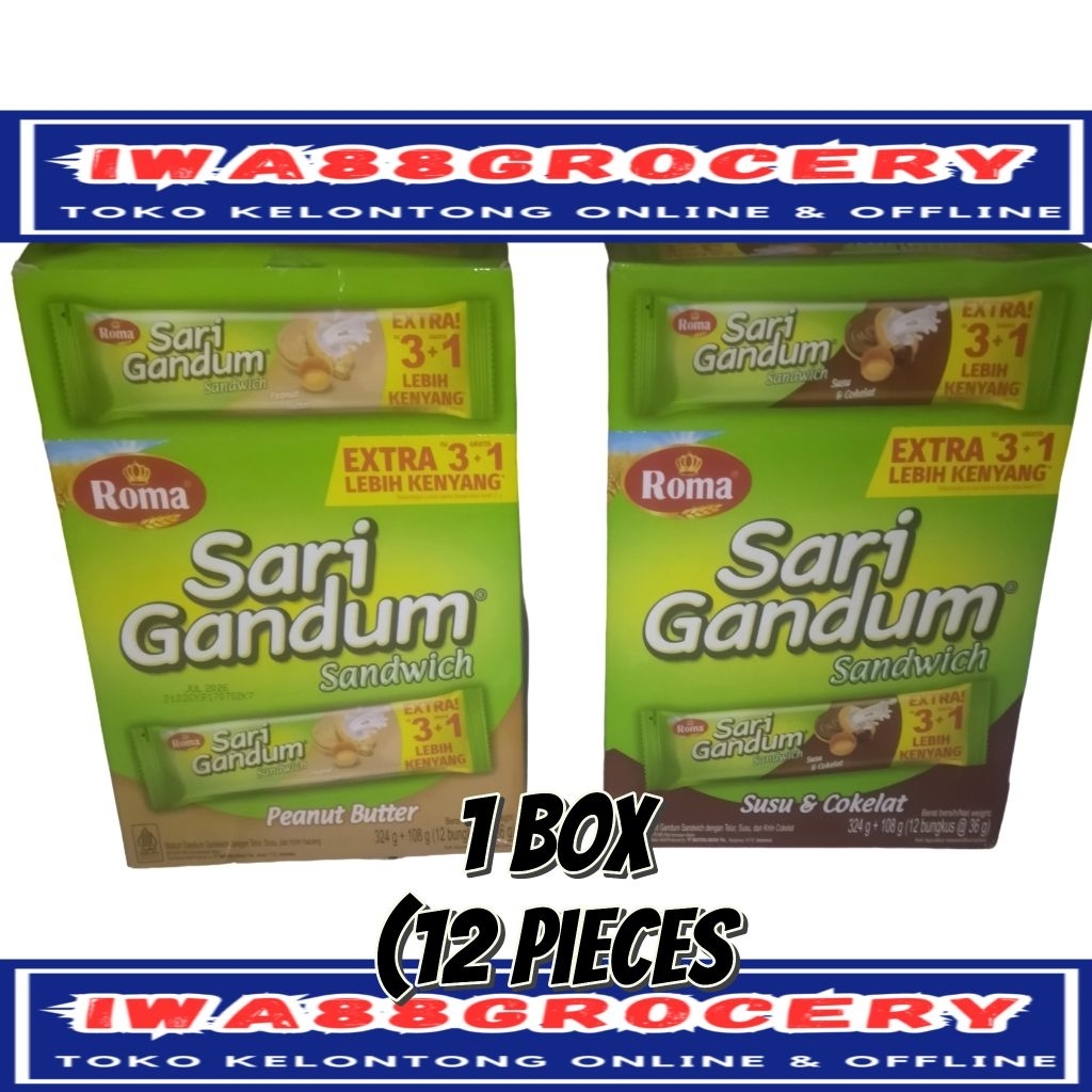 

Roma Sari gandum sandwich biskuit 1 box
