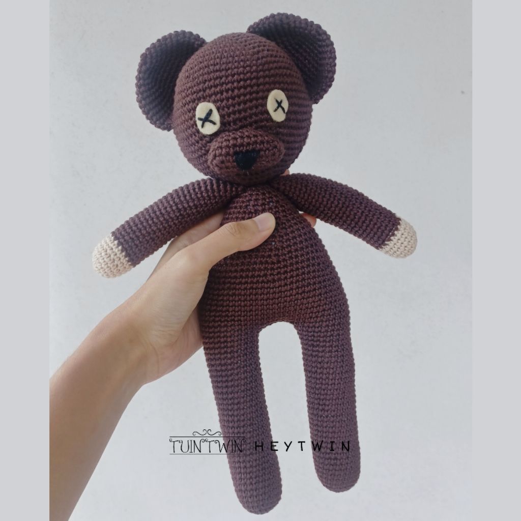 mr. bean bear big doll boneka beruang kado pacar lucu cewek cowok kekinian hadiah gift amigurumi raj