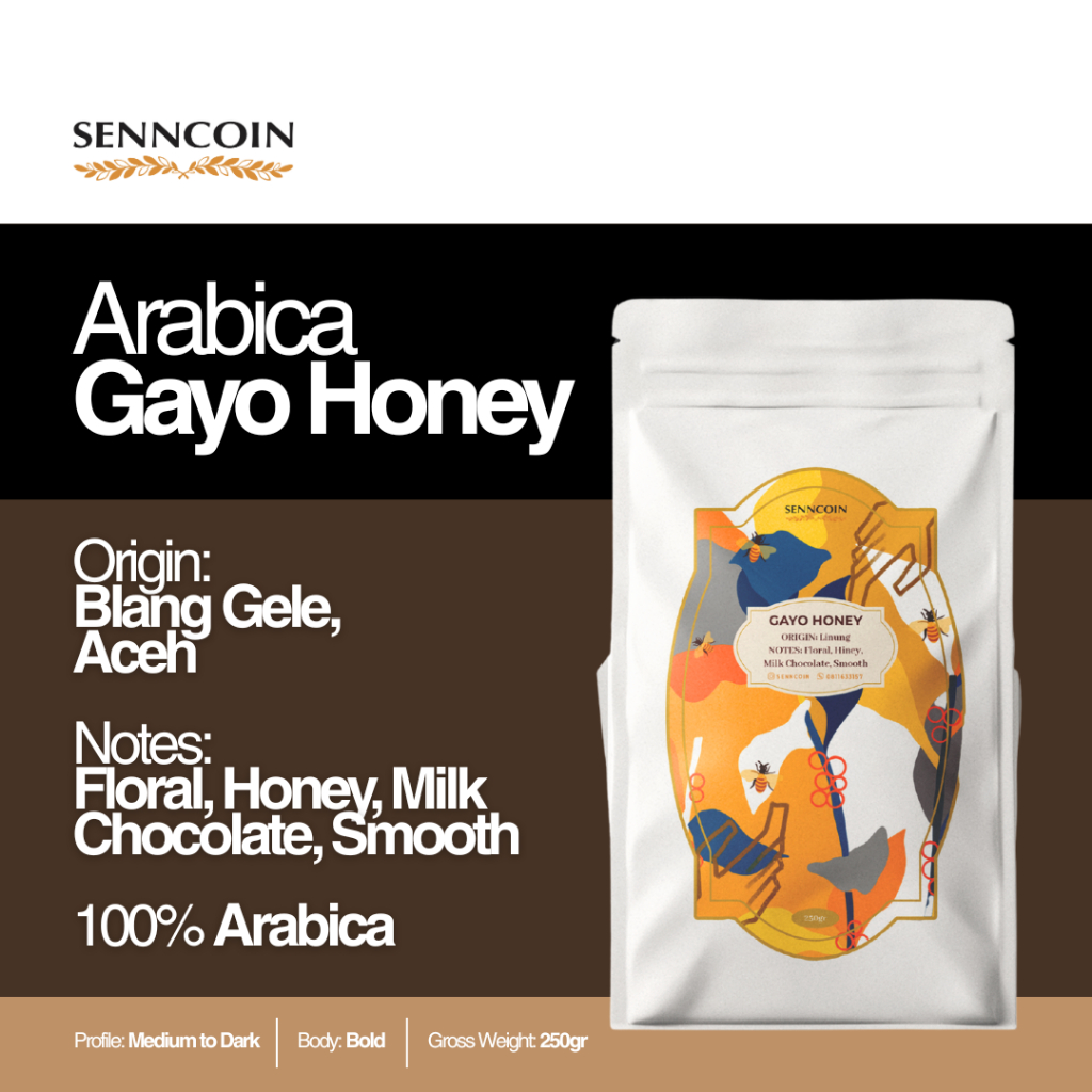 

SENNCOIN Kopi Arabica Gayo Honey 250gr