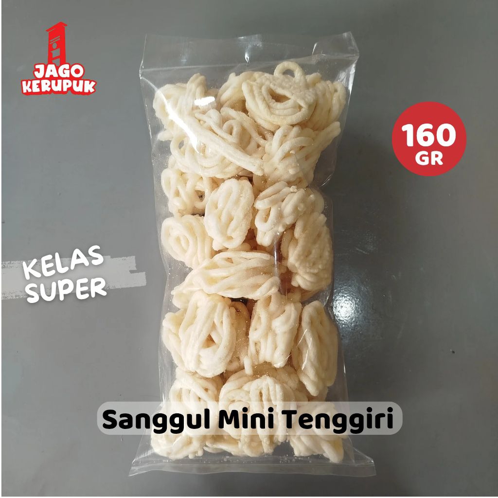 

Kerupuk Sanggul rasa Ikan Tenggiri Asli Palembang Kualitas Super 160 GR