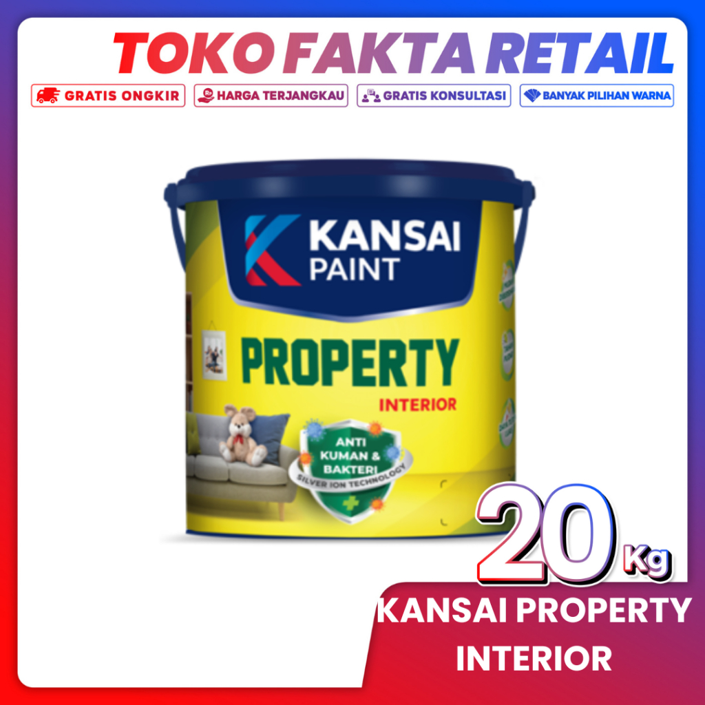 KANSAI PROPERTY INTERIOR CAT TEMBOK INTERIOR 25KG