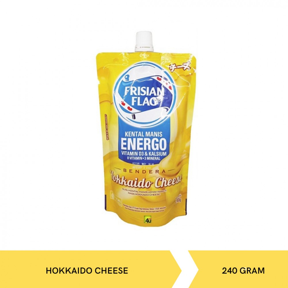 

Frisian Flag Hokkaido Cheese Susu Kental Manis Bendera SKM Pouch 240g