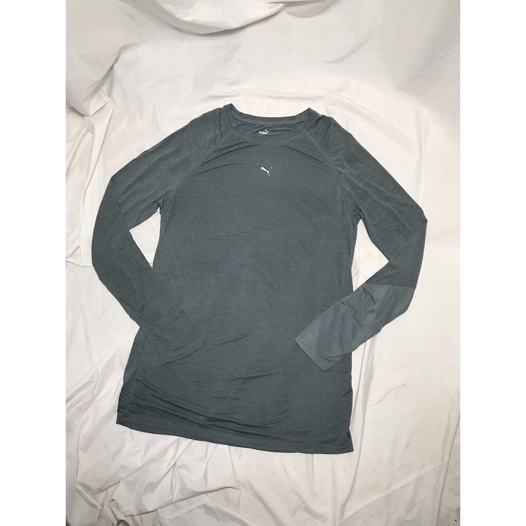 Nego Boskuu > Puma Longsleeve Baselayer Original - Dark Grey (Outfit/Pakaian)|Preloved/2nd/Second/Be