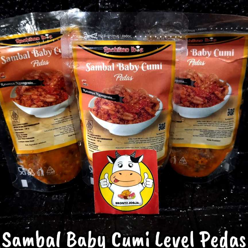 

SAMBAL BABY CUMI MERAH LEVEL PEDAS 130GR - FROZEN FOOD - BRONTZ JOGJA
