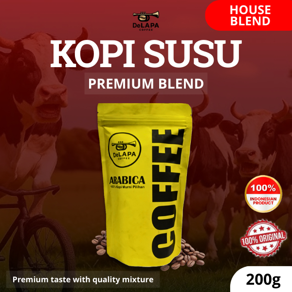 

DELAPA Kopi Susu Premium House Blend 200 gram - Biji