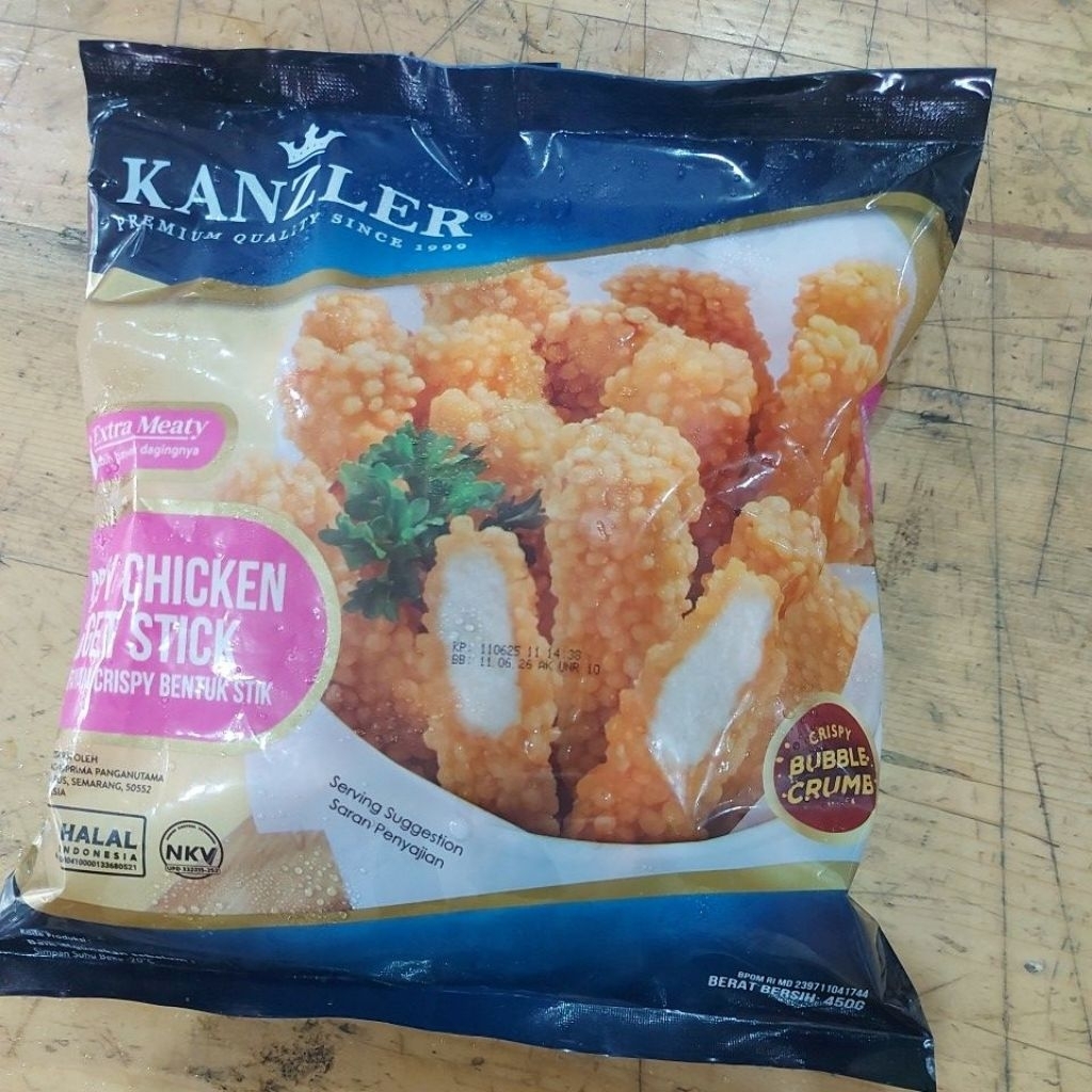 

KANZLER CRISPY CHICKEN NUGGET STICK 450GR