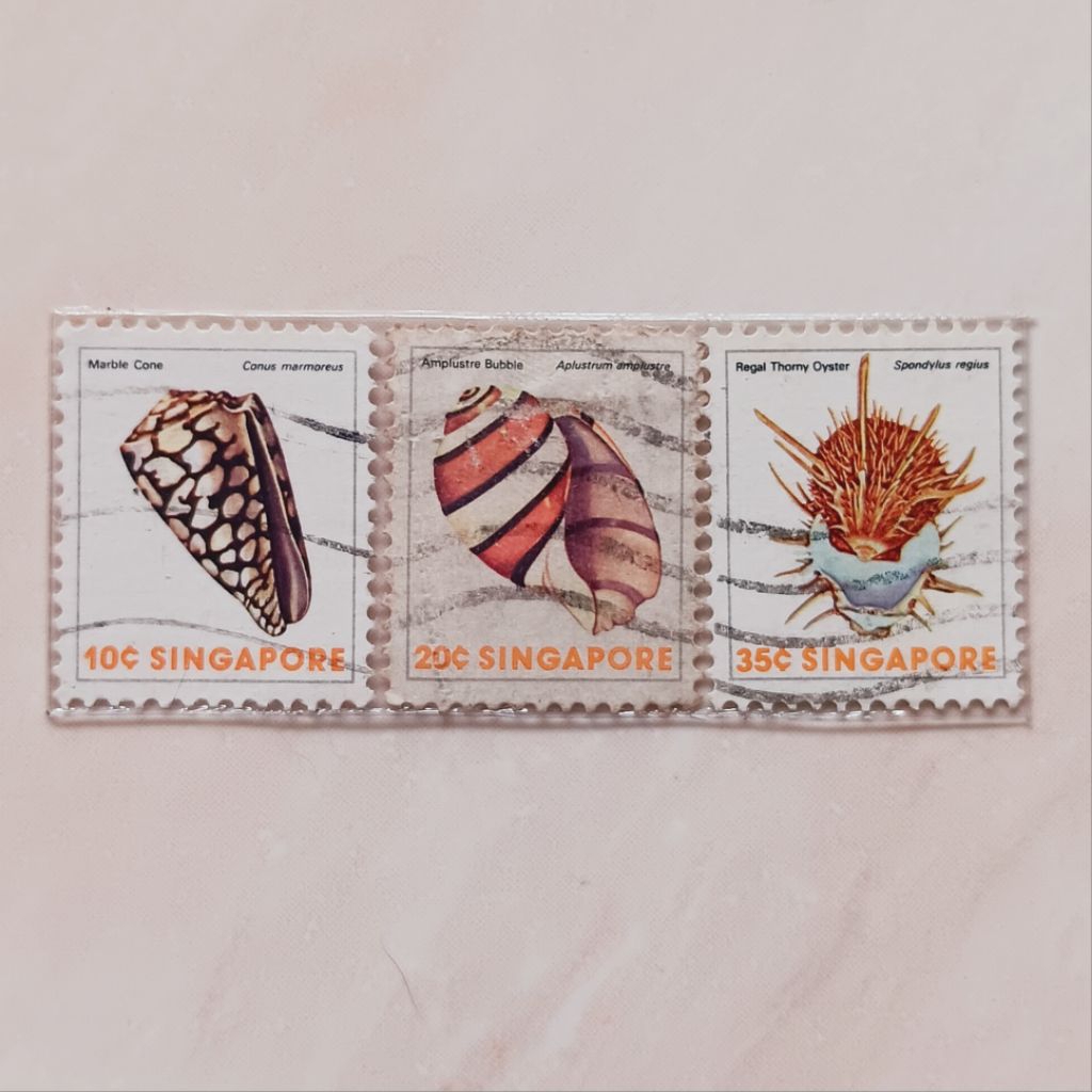 

(AB) Perangko Singapore Tahun 1977 Seri Sea Life Set 3 pcs Used