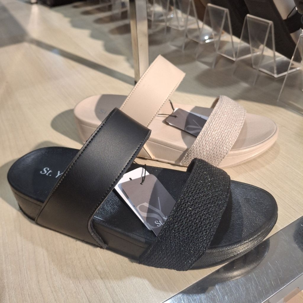 St yves sandal wedges 4cm wanita ringan & empuk bangets ori size 36-40