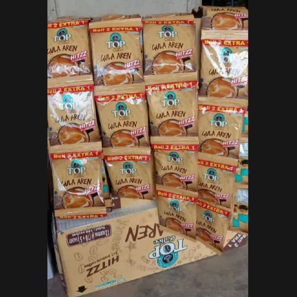 

Top Coffee Gula Aren 1 Renteng isi 15 Sachet