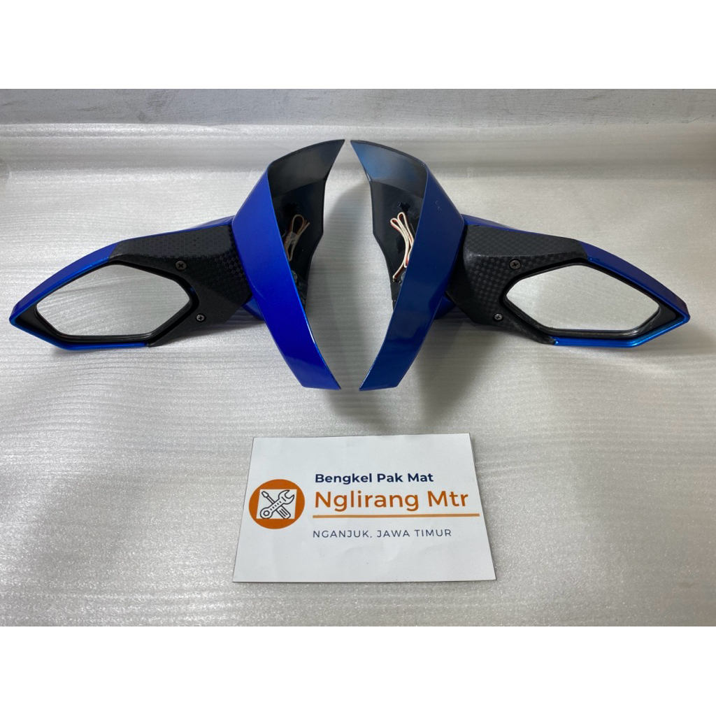 Spion lipat Yamaha Nmax sein led warna biru original Vnd