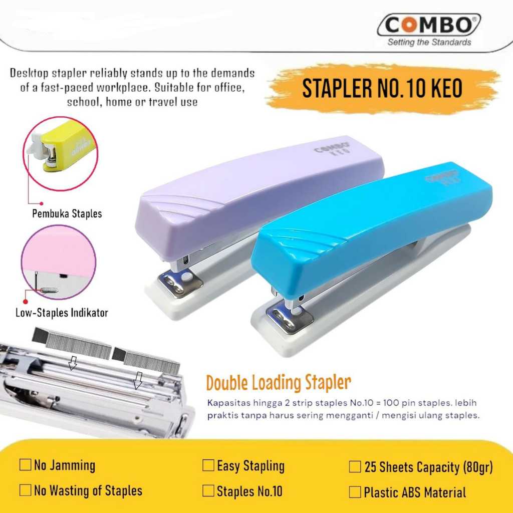 

Hekter / Jepretan / Stapler HD 10 KEO Combo