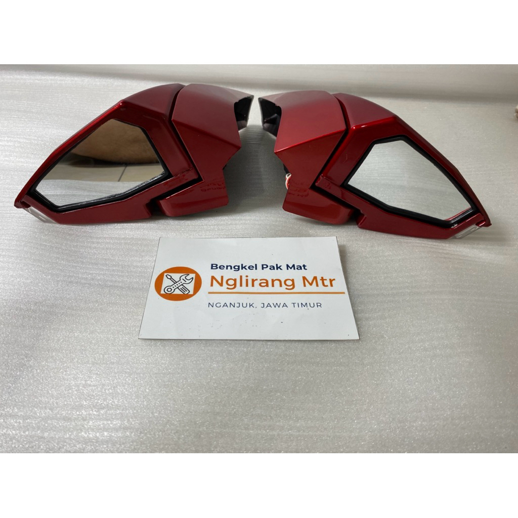 Spion lipat Yamaha Nmax model B2 sein led warna merah original Vnd