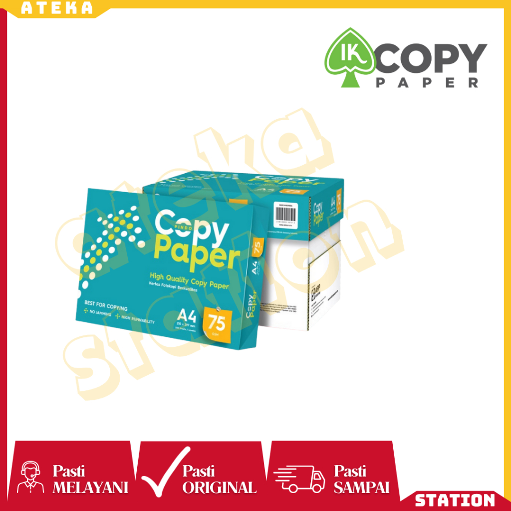 

[INSTANT] Kertas HVS A4 F4 75gr COPY PAPER / Copy Paper A4 F4 75 Gr