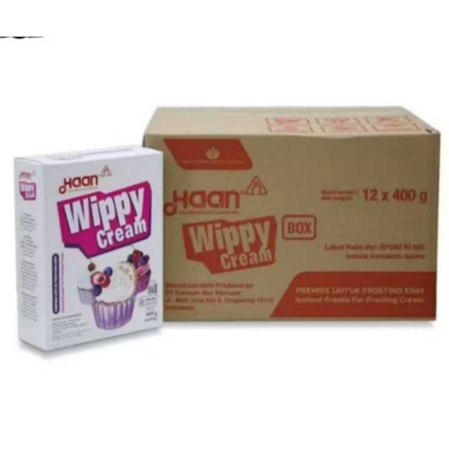 

HAAN WIPPY CREAM 400GR DUS ISI 12 PCS @400GR