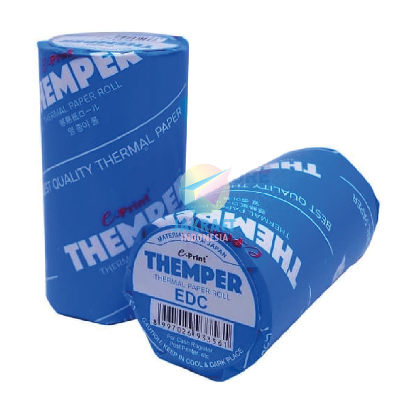 

(10 Roll) GROSIR Kertas Thermal Paper THEMPER 57 x 33 / 57x33 | 58 x 33 / 58x33 E-PRINT EPRINT Cocok u/ Kasir Mesin EDC | PACK