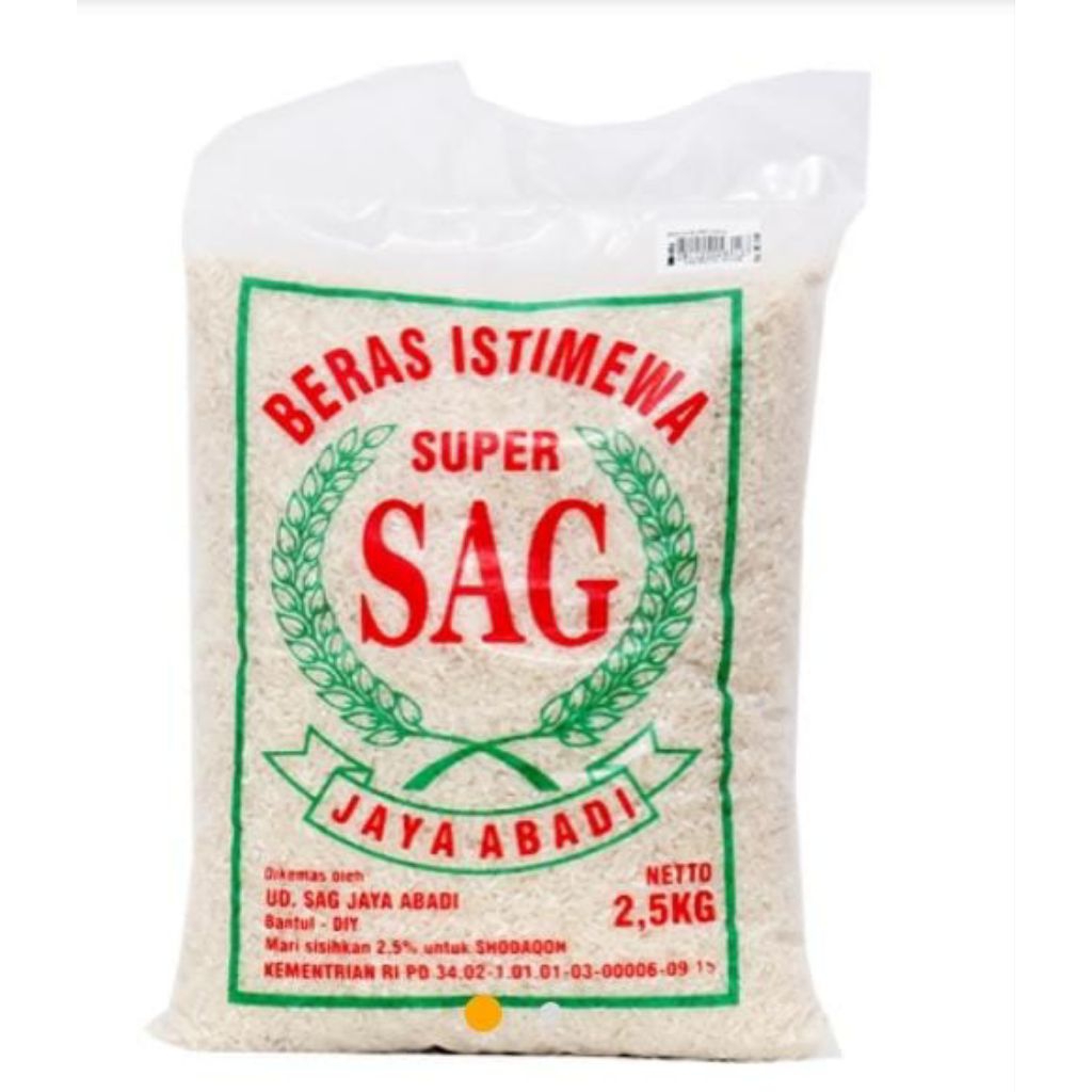 

Beras istimewa jaya abadi kemasan 2,5kg