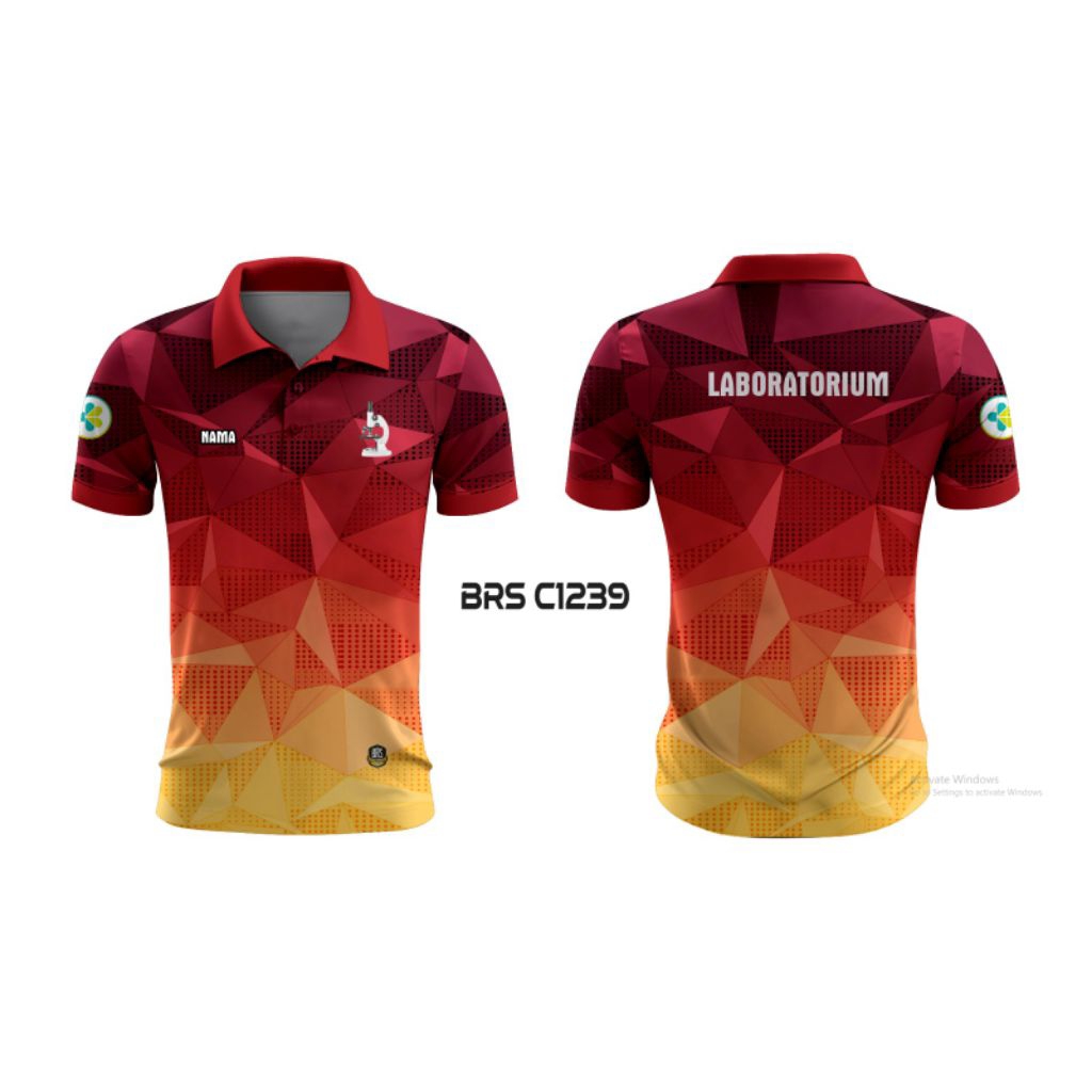 Kaos jersey custom keren - Laboratorium -bidan - dokter - medis - paramedis - perawat full printing 