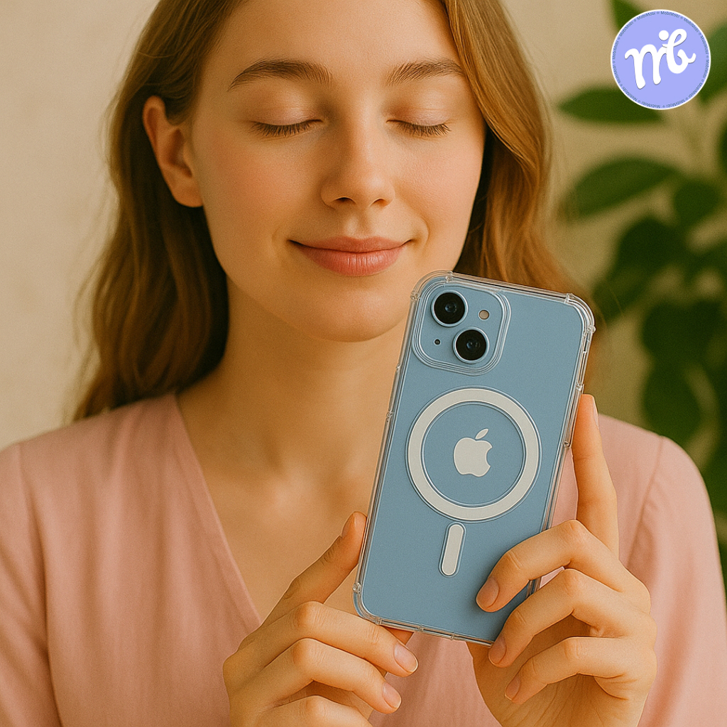 ⁠Clear MagSafe Case for iPhone 13/14 Series Transparent Anti Yellow Slim Design