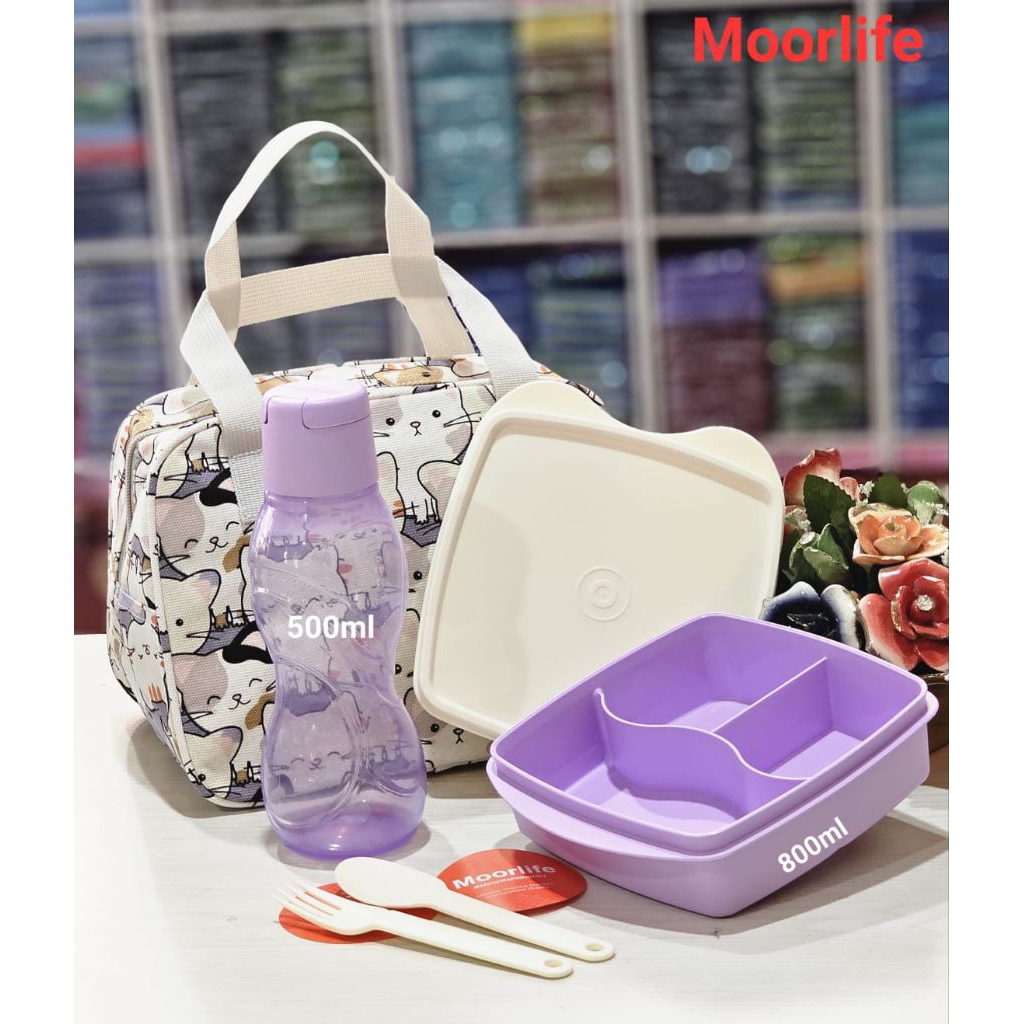 Kotak Bekal Set Anak Moorlife w/ Bag