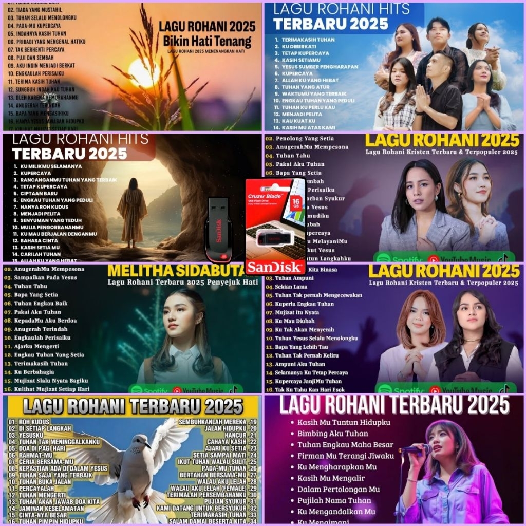 MP3 FLASHDISK FULL ALBUM MUSIK ROHANI TERBARU TERPOPULER
