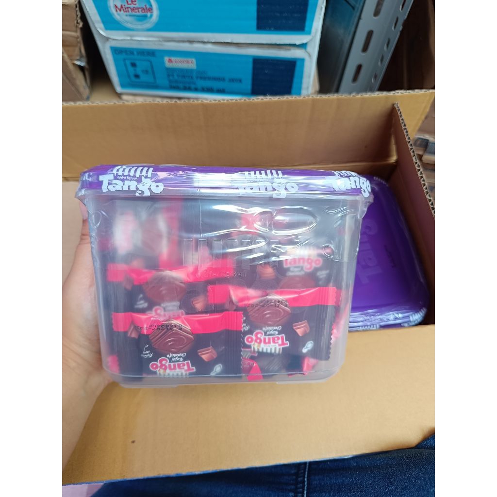 

WAFER TANGO MINI COKLAT + TOPLES ISI 40