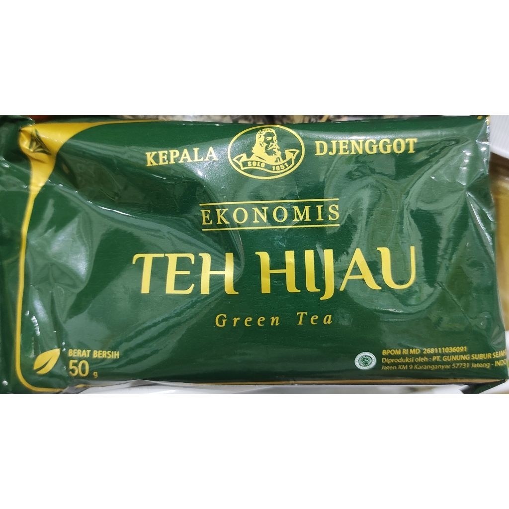 

Teh hijau Kepala Djenggot Green Tea Ekonomis 50gr