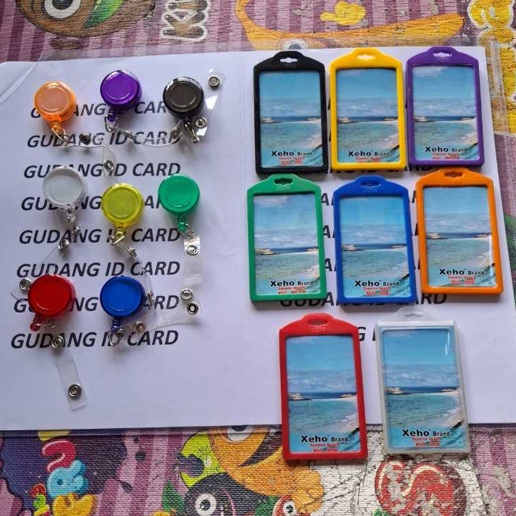 

Paket Yoyo ID Transparant + Casing T017V Plastik XEHO Diri 2 Sisi