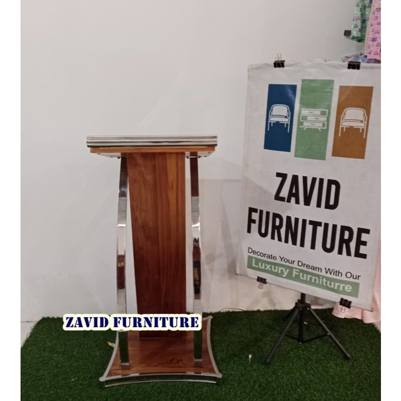 Podium Masjid Stainless, Podium Masjid Kayu Jati, Podium Masjid Terbaru, Mimbar Masjid, Mimbar Masji