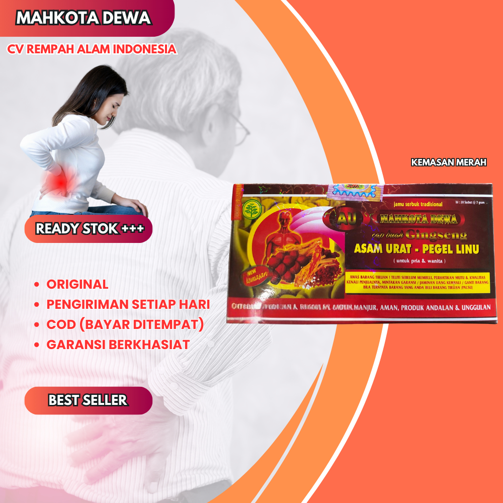 

Serbuk Mahkota Dewa Original 30 Sachet (Kemasan Merah)