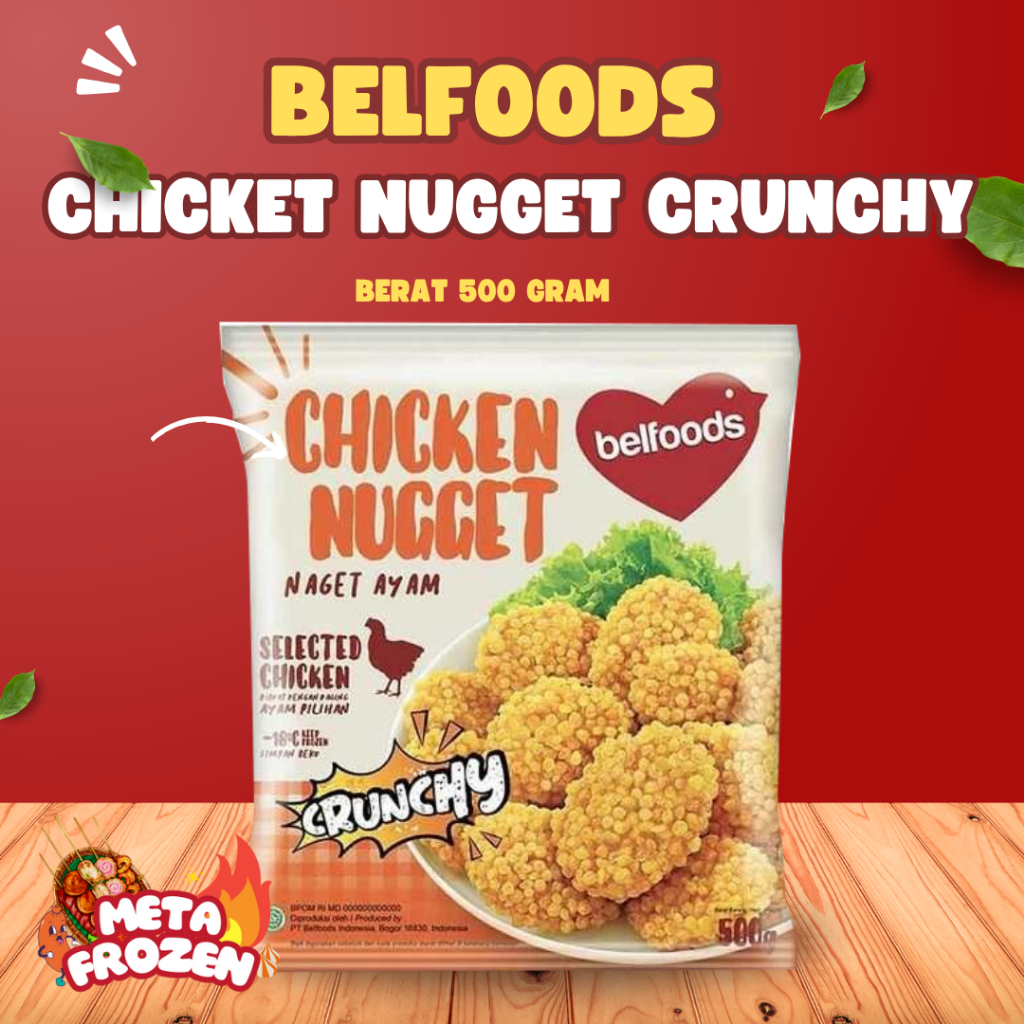 

BELFOOD CHICKEN NUGGET CRUNCHY BERAT 500 GR