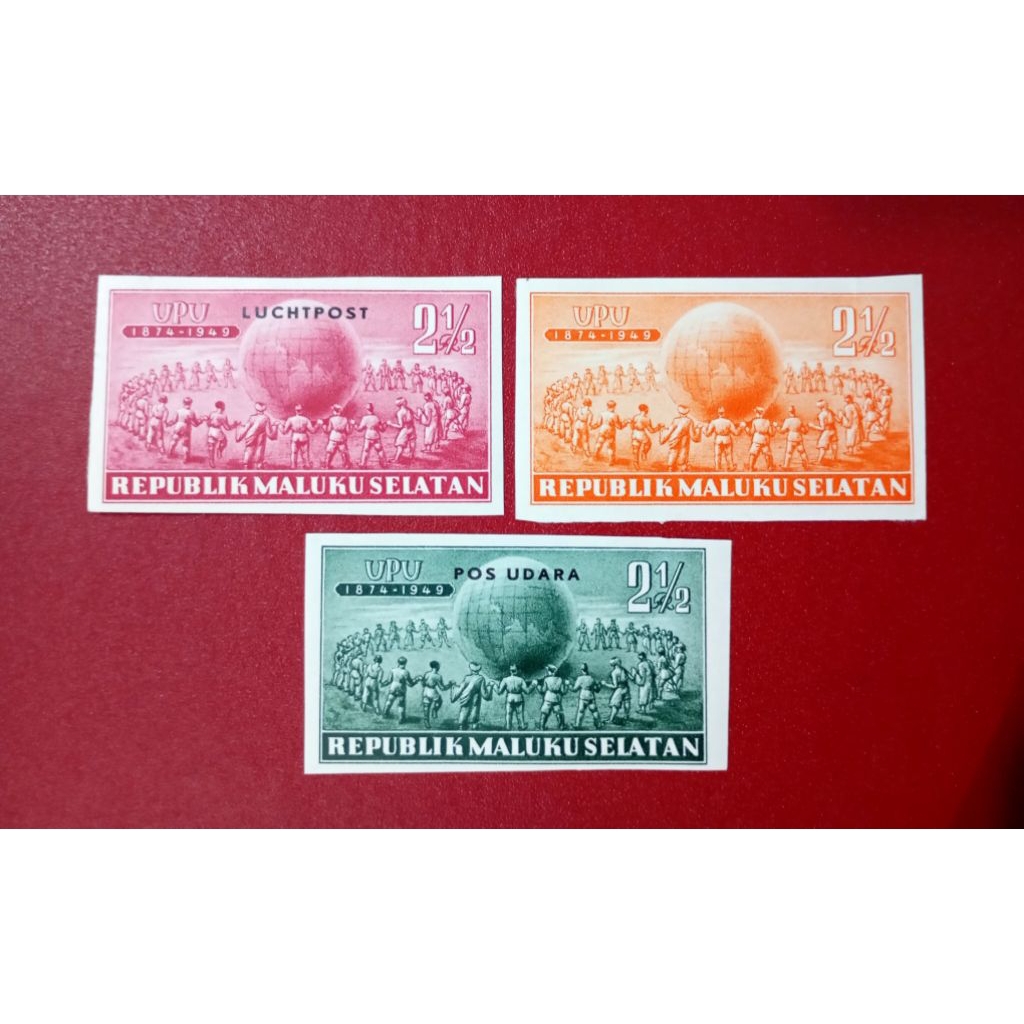 

PRANGKO INDONESIA RMS UNIVERSAL POSTAL UNION UPU 1950 IMPERF
