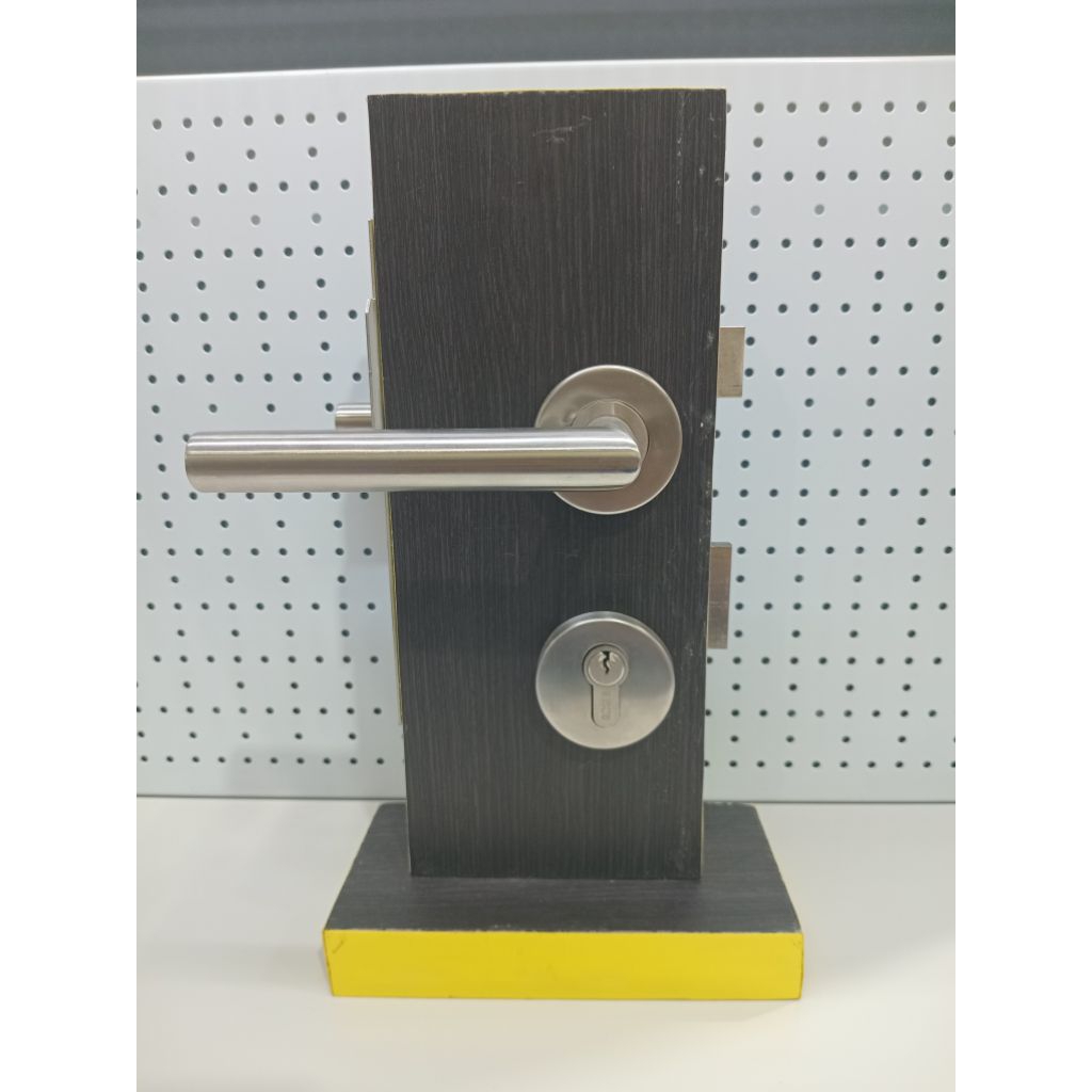 handleset pintu solid 6141 gagang pintu depan rumah kayu pegangan pintu satu paket perlengkapan alat