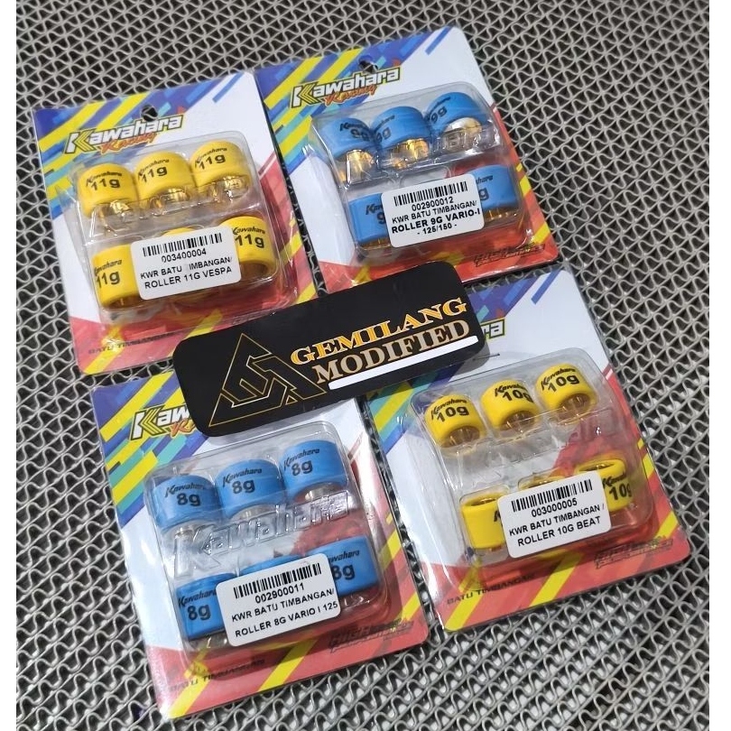 ROLLER KAWAHARA RACING ORIGINAL MIO SPORTY SOUL J XRIDE FINO NEW SMILE OLD 6 7 8 9 10 11 12 GRAM PNP